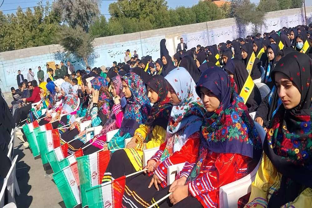 مانور یاوران انقلاب دانش‌آموزان عشایری