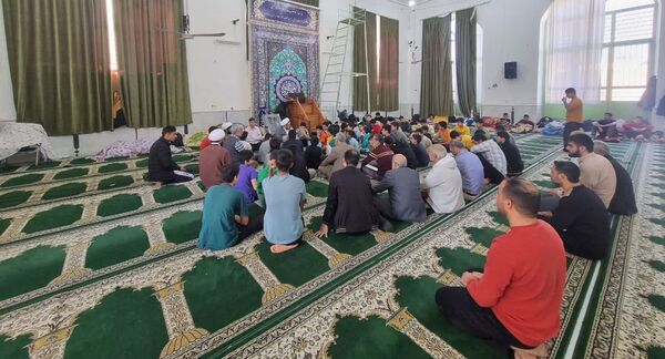 حضور پرشور دانش‌آموزان خلیل آبادی در مراسم معنوی اعتکاف