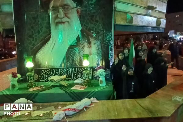 مراسم چهلمین روز شهادت دانش آموزان مدرسه شجره طیبه میناب در پردیس
