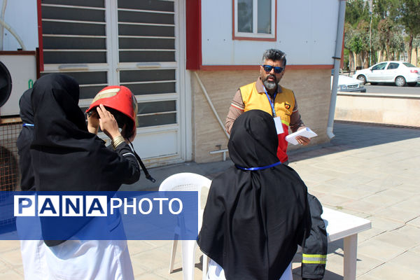 رقابت‌های اطفاء حریق مراقبین سلامت استان قم