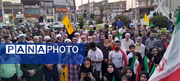 اجتماع مردمی حمایت از سربازان وطن در گلوگاه 