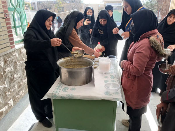 مراسم سوگواری شهادت بانوی دو عالم در دبیرستان میعاد قم