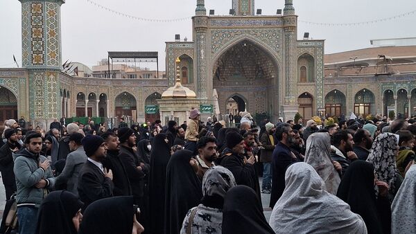 مراسم عزاداری شام شهادت امام هادی(ع) در حرم بانوی کرامت 
