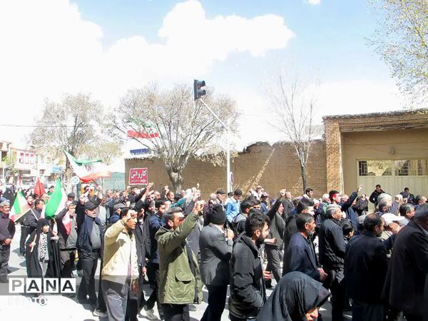 دسته عزاداری اربعین شهادت رهبر معظم انقلاب و دانش‌آموزان شهید میناب در شهرکیان