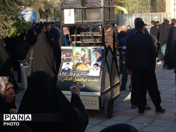 مراسم تشییع و خاکسپاری شهید اقتدار در لارستان