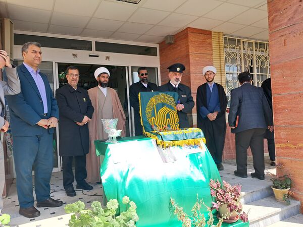 پرچم متبرک رضوی در مدارس شهرستان عجب‌شیر 