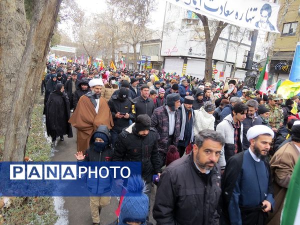 راهپیمایی باشکوه ۲۲ بهمن ماه شهرستان بجنورد 