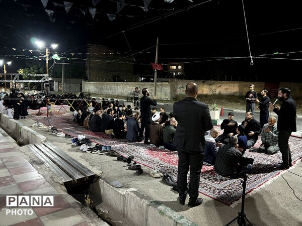 شور حسینی در شهرک ینگی امام  در شب اول محرم 