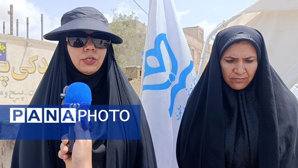 برپایی موکب توسط دانش‌آموزان در آشخانه