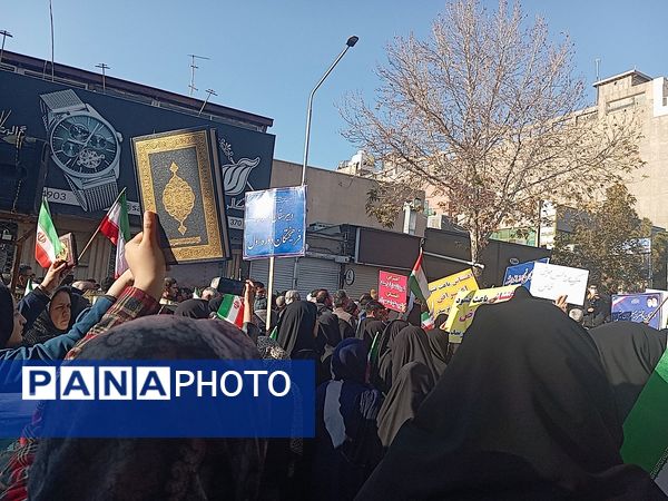 راهپیمایی میثاق با ولایت و محکوم نمودن اغتشاشات گروه های تروریستی در کاشمر