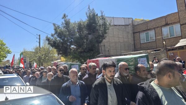 مراسم تشییع پیکر مطهر سردار شهید عباس ملکی و همسر بزرگوارشان