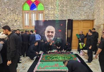 تشییع پیکر سردار سپهبد شهید سلامی در حرم حضرت عبدالعظیم حسنی(ع)