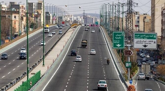 ترافیک عادی و روان در تمامی معابر و بزرگراه‌های پایتخت