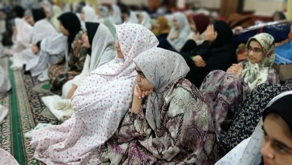 شور معنوی اعتکاف دانش‌آموزی در دامغان