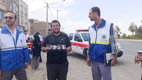 برپایی موکب توسط دانش‌آموزان در آشخانه