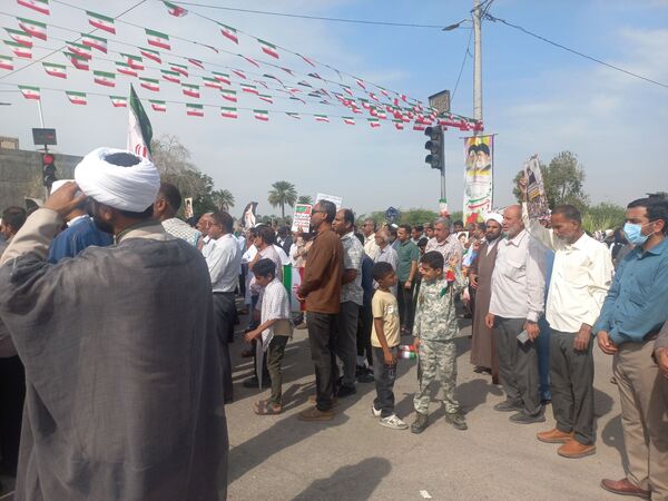 راهپیمایی ۲۲ بهمن در میناب