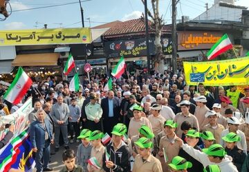 راهپیمایی سیزده آبان،؛ شور وشعور را در هم آمیخت