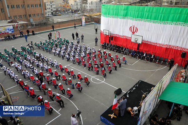 افتتاحیه مسابقات ورزشی بین مدرسه‌ای جام اقتدار ایران