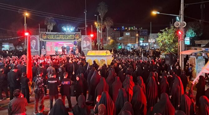 عشق نوجوانان پلدختری به امام حسین در شام غریبان