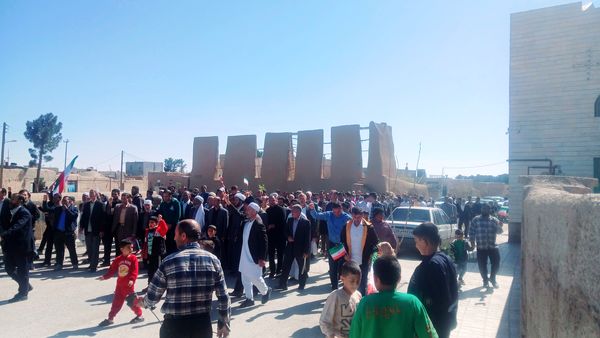 حضور مردم روستای براباد در راهپیمایی روز جهانی قدس