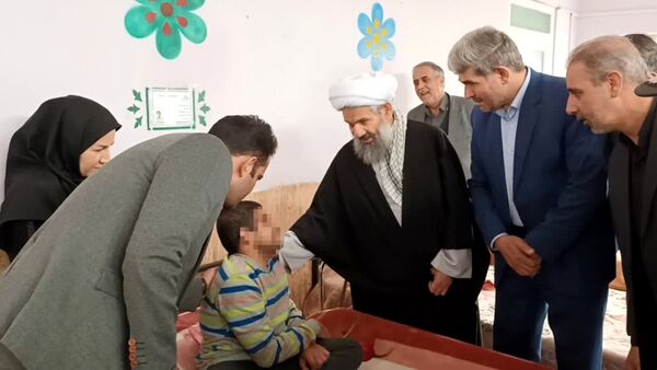 مهر نوروزی مسئولان در مرکز توانبخشی شهید بلبلی اهر