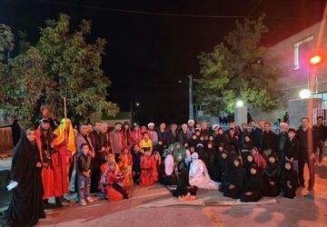 تعزیه‌خوانی و عزاداری اربعین حسینی در روستای نوزاد بخش میاندشت