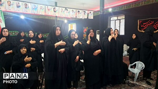 مراسم روضه و سینه زنی در مسجد صاحب‌الزمان(عج)