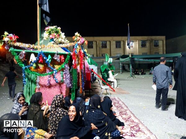 آیین سنتی تعزیه‌خوانی «عروسی شاهزاده قاسم» در محله زرکی میناب
