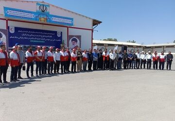 افتتاح طرح خدمت‌رسانی هلال احمر به زائران در دهه آخر صفر 
