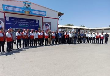 افتتاح طرح خدمت‌رسانی هلال احمر به زائران در دهه آخر صفر 