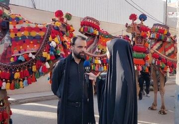 کاروان نمادین تشییع امام حسن مجتبی(ع) در قم