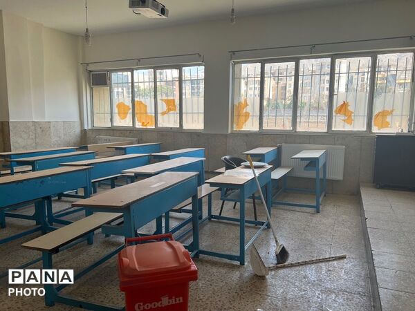  آماده‌سازی  دبیرستان شاهد معراج  در طرح پروژه مهر