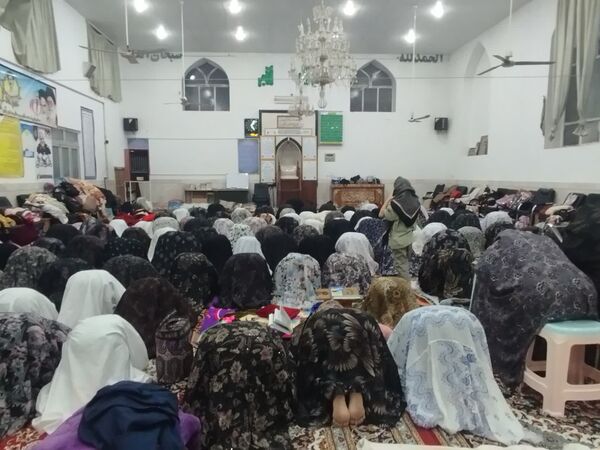 مراسم اعتکاف در مسجد روستای مهدی آباد خلیل آباد