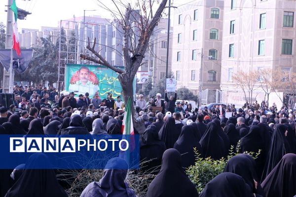 مراسم تشییع پیکر مطهر شهید والامقام شاهین دهقانی