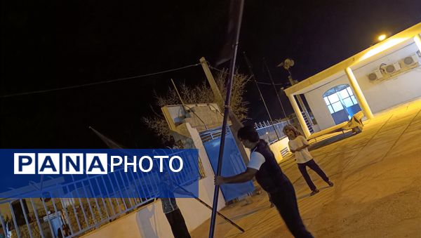 حسینیه حضرت ابوالفضل(ع) در استقبال از ماه محرم سیاه پوش و غبارروبی شد