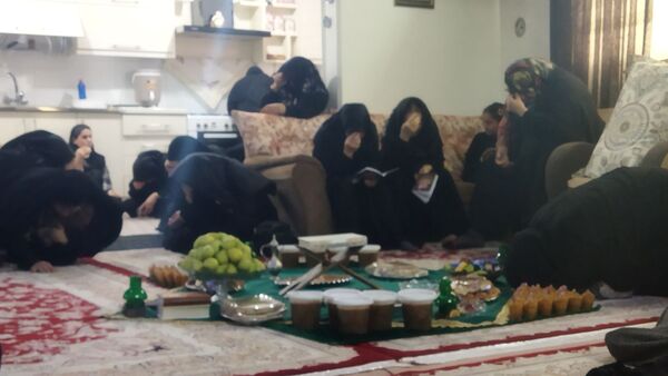 بر پایی روضه خانگی در قائمشهر