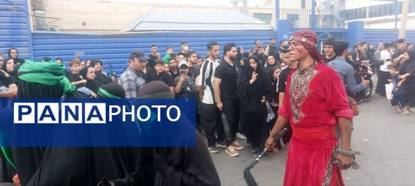 استقبال عزاداران حسینی از کاروان نمادین اسرای کربلا در قم