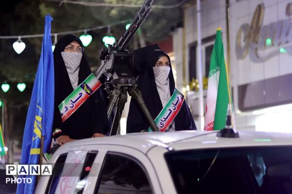 رزمایش دختران جان فدای ایران در گناباد