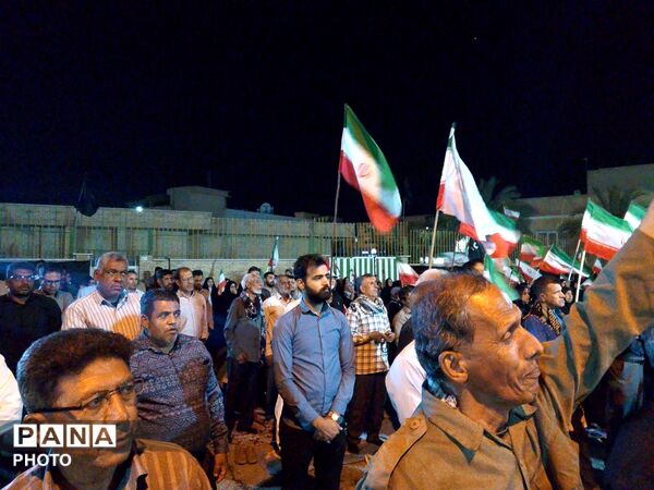 حماسه‌ای دیگر در شهرستان کهنوج با حضور مردم 
