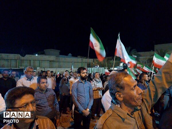 حماسه‌ای دیگر در شهرستان کهنوج با حضور مردم 