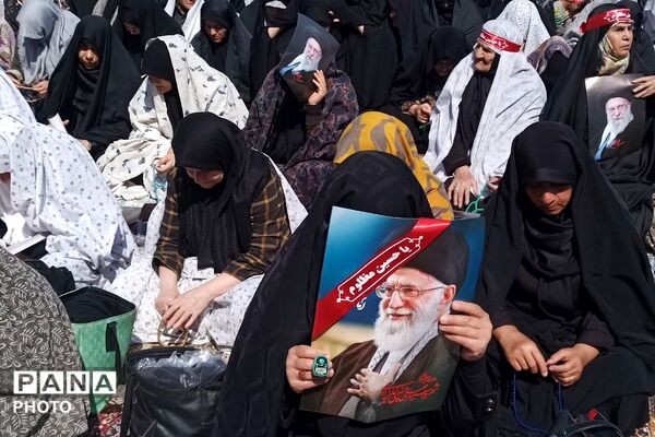 خروشِ بصیرت در صحن امامزاده جعفر (ع)؛ تالار قرآن پیشوا گنجایش دریای سوگواران مقتدا را نداشت