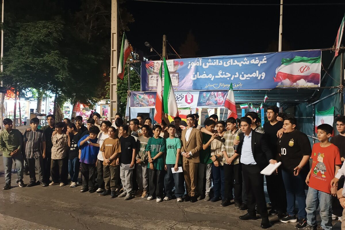 از تفسیر نهج‌البلاغه تا شورِ رجزخوانی، ضیافت دانش‌آموزان مدرسه نمونه رشد در موکب آموزش و پرورش