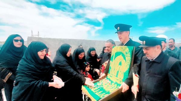 ورود پرچم متبرک حرم رضوی به شهرستان مارگون