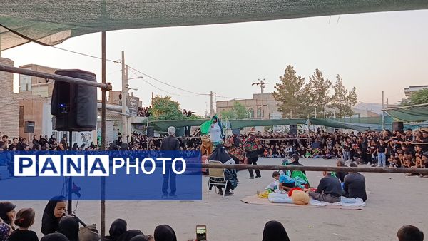 تعزیه خوانی روز عاشورا در دهستان رزق‌آباد