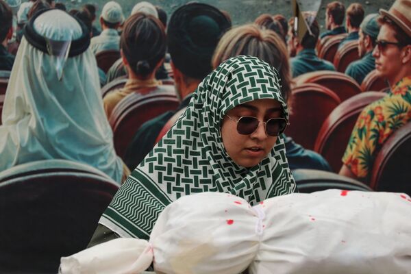 غرش خشم انقلابی دانشجویان دانشگاه آزاد مشهد علیه صهیونیسم و فریاد همبستگی با غزه