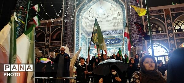 گرامیداشت سی و هشتمین  روز شهادت رهبر معظم انقلاب در بی بی شطیطه شهرستان نیشابور 