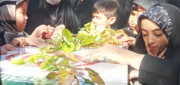 عزاداری فاطمی با حضور شهید گمنام در روستای ورجان قم