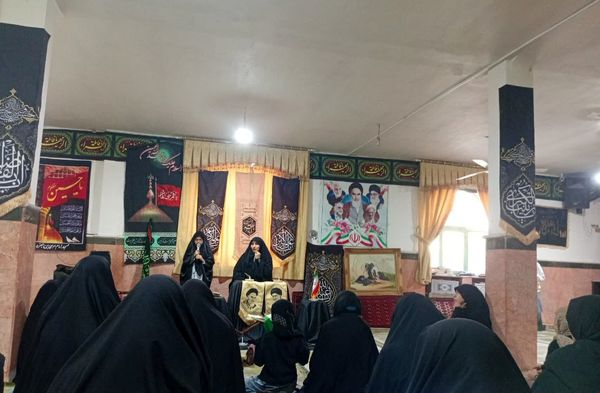 آیین شام غریبان دختران زینبی در آشخانه