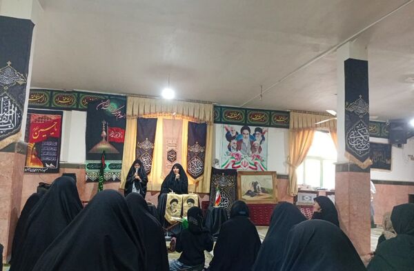 آیین شام غریبان دختران زینبی در آشخانه