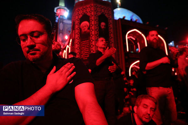 مراسم عزاداری شب تاسوعای حسینی (ع) در آستان امامزاده صالح(ع)
